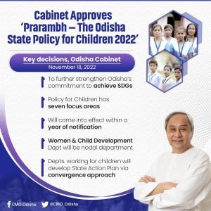 प्रारंभ - बच्चों के लिए ओडिशा राज्य नीति 2022